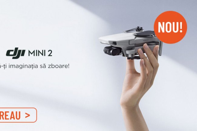 Drona DJI Mini 2 a ajuns in Romania